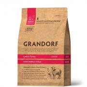 Grandorf Holistic&Hypoallergenic Adult Medium&Maxi Lamb&Turkey cухой корм для взрослых собак средних и крупных пород, с чувствительным пищеварением или склонностью к аллергии с ягненком и индейкой (на развес)